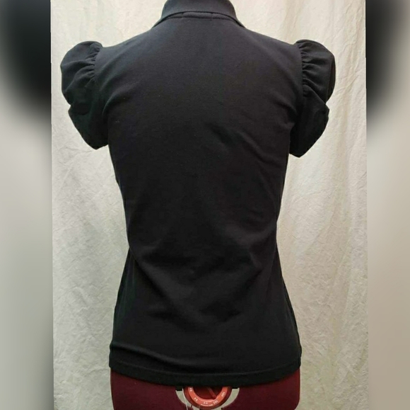 Authentic Burberry Cap Sleeve Polo Shirt size Medium, NWOT - Picture 4 of 9